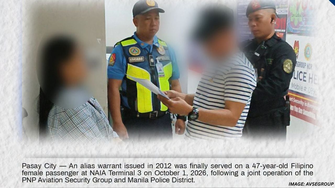 Decade-Old Estafa Warrant Catches Up With Filipina Passenger at NAIA Terminal 3